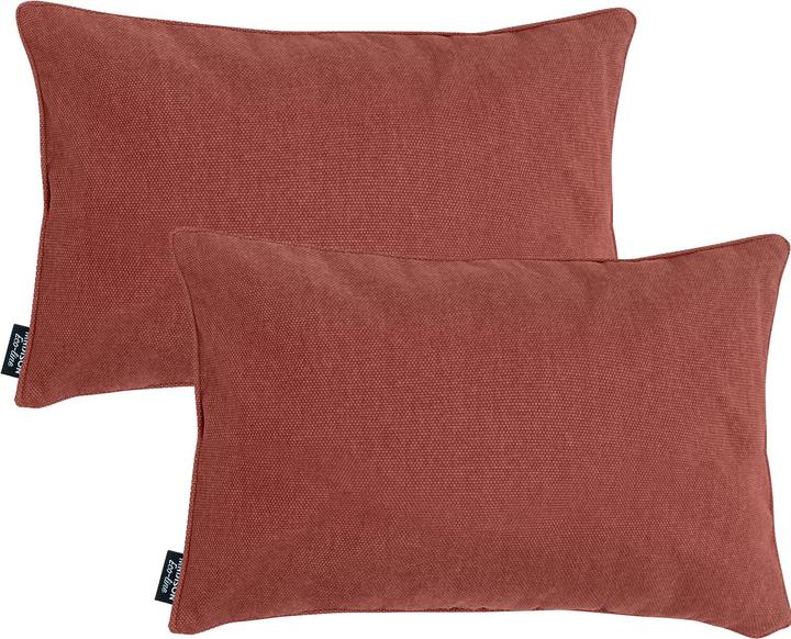 Produktbild Madison 2er-Set Deko-Kissen wasserabwesend, bequemes Outdoorkissen, terra,, 50 x 30 x 10 cm (50 x 30 x 10 cm)