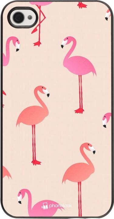 Produktbild PhoneLook Hülle Pink Flamingos Pattern (Apple iPhone 4)