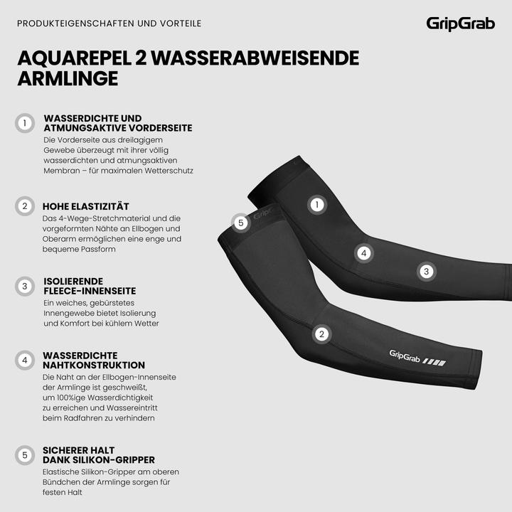 Produktbild GripGrab AquaRepel 2 Water-Resistant Armlinge (S)