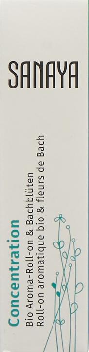 Produktbild Sanaya Aroma & Bachblüten Concentration Bio Roll on