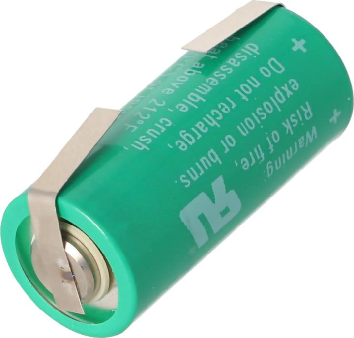Image du produit Varta Pile CR2/3AA, 6237 avec languette à souder en forme de U, 6237301301 (1 pcs, 2/3 AA, 1350 mAh)
