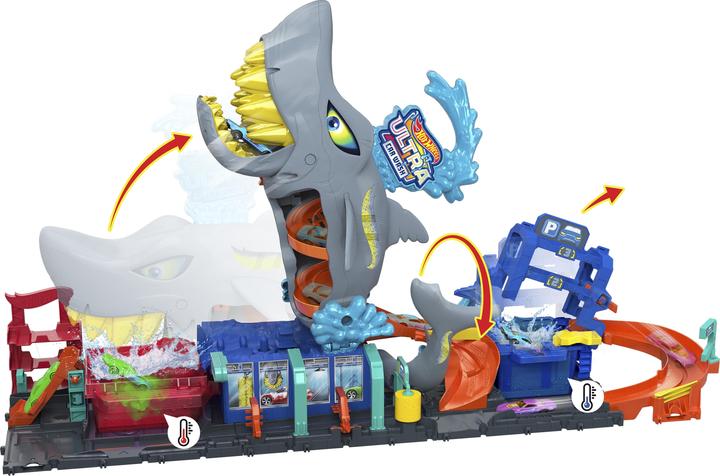 Produktbild Hot Wheels City Ultimative Hai Auto-Waschanlage