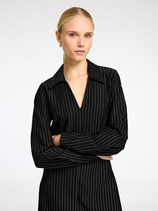 Produktbild Selected Femme Nadelstreifen Viskosemix Minikleid (3XL)