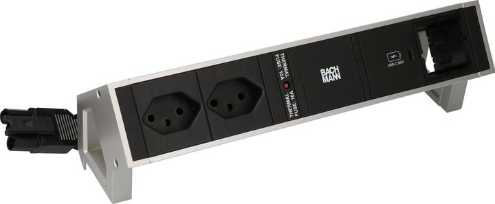 Image du produit Bachmann DESK 2 bâtis de prises de table, 2x T13, 1x USB C, 1x Custom (2 x, Type 13, 0.20 m)