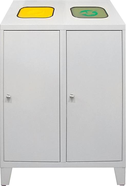 Produktbild ADB Mülltrenner 2x 120,0 l lichtgrau (120 l)