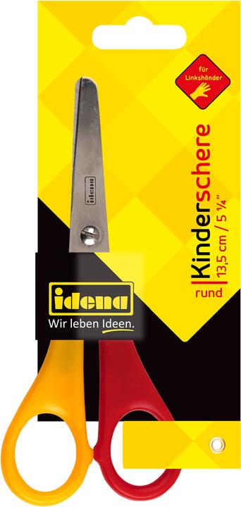 Actual product image Idena Children's scissors round 5 1/4",for left-handers (13.50 cm)