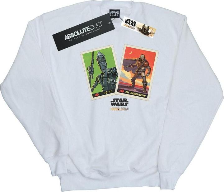 Actual product image Star Wars Mens The Mandalorian Trading Cards Sweatshirt (XXL)