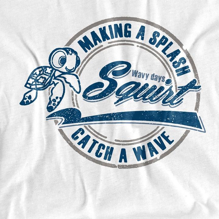 Actual product image Finding Nemo Unisex Adult Catch A Wave T-Shirt (M)