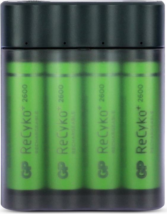 Produktbild GP Batteries CHARGE AnyWay 3in1 Ladegerät & Powerbank (2600 mAh, 12.50 Wh)