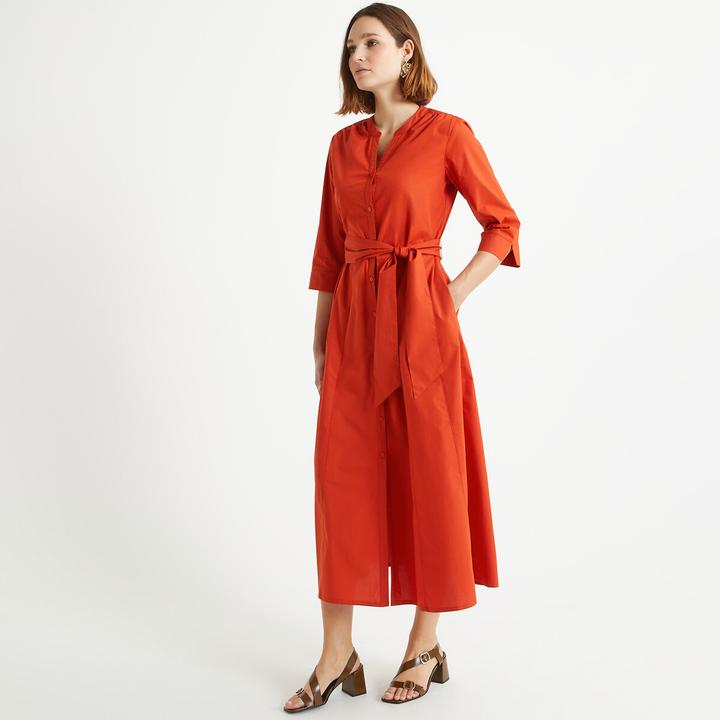 Produktbild Anne Weyburn Midikleid aus reiner Baumwolle (38)