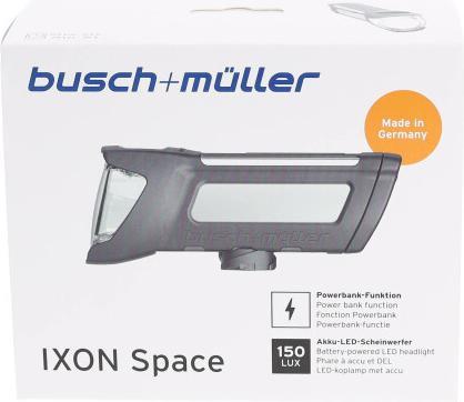 Actual product image Busch & Müller Bike lamp IXON SPACE 150 lux (150 lm)