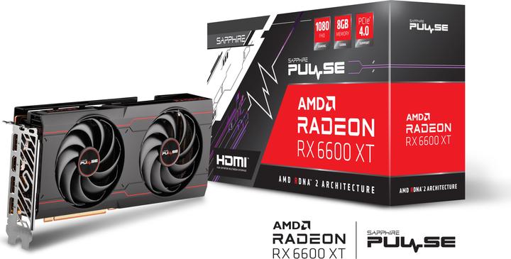Actual product image Sapphire Radeon RX 6600 XT GAMING OC Pulse (8 GB)