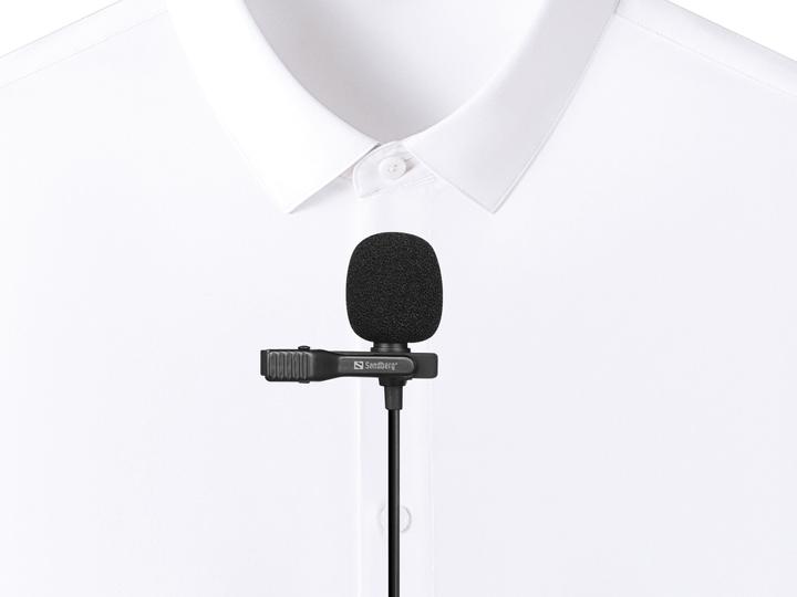 Actual product image Sandberg Streamer USB Clip Microphone