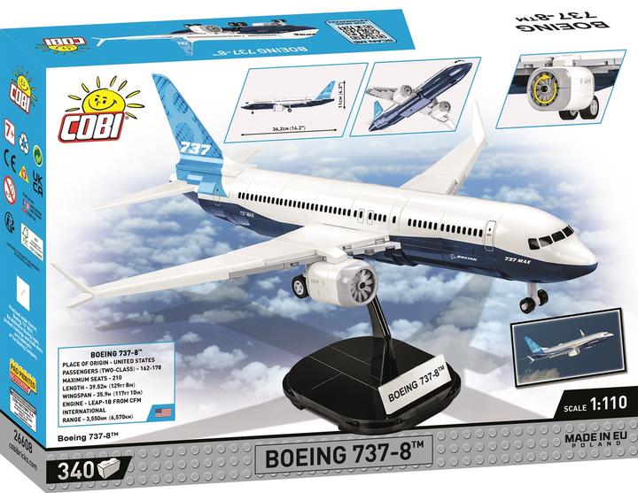 Image du produit Cobi Boeing 737-8 / 340 pcs