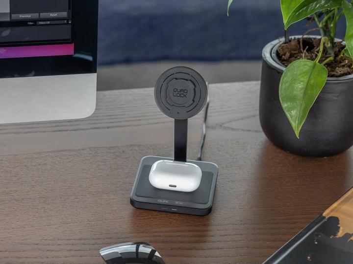 Image du produit Quad Lock Dual Desktop Wireless Charger (15 W)