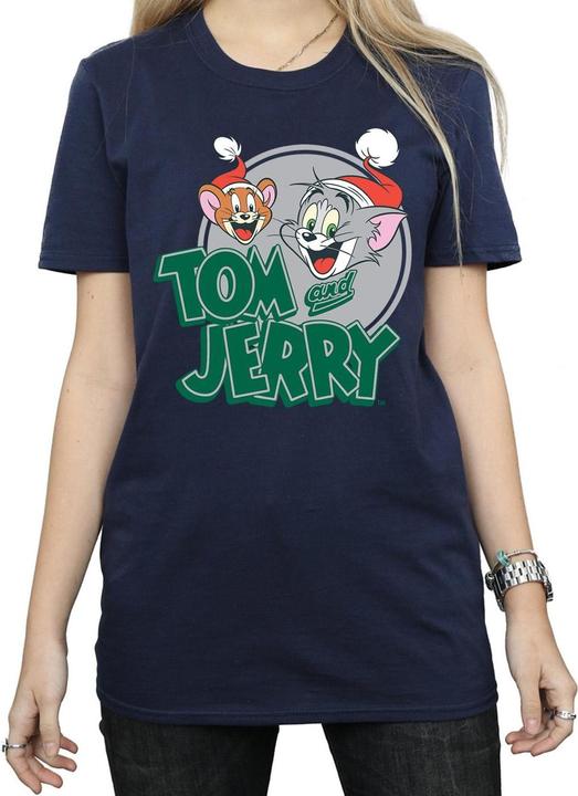 Immagine prodotto Tom & Jerry Christmas Greetings Maglietta Ampia Donna (XL)