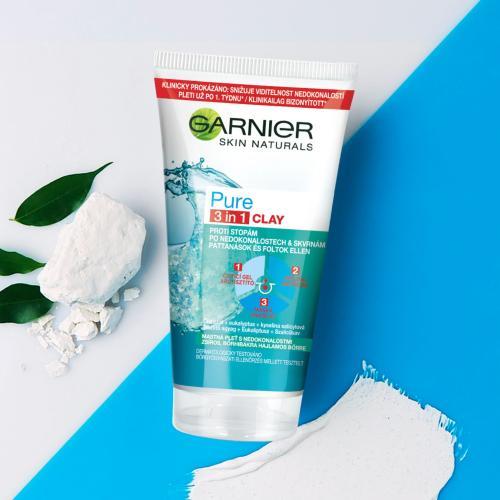 Actual product image Garnier Pure Cleaning Gel Scrub And Mask Against Imperfections 3In1 (Gel, 150 ml)