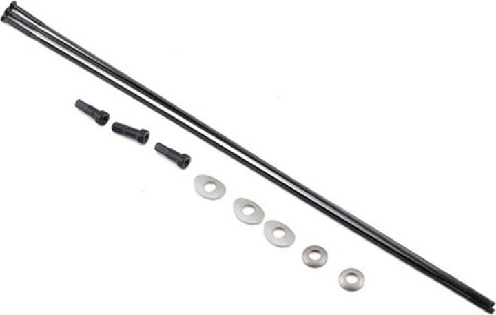 Actual product image Zipp Spokes Nipples 3-pack 222mm CX-Ray Straight-Pull External (Wheelset, 22")