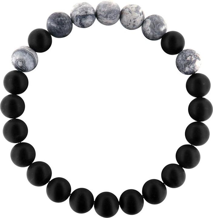 Immagine prodotto Leyda Bracciale Uomo (20 cm, Pietra)