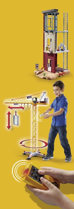 Actual product image Playmobil RC construction crane with component (70441, Playmobil City Action)