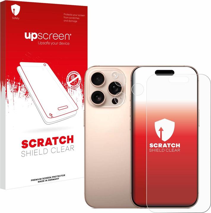 Immagine prodotto upscreen Scratch Shield Pellicola (1 Pezzo/i, Apple iPhone 16 Pro)