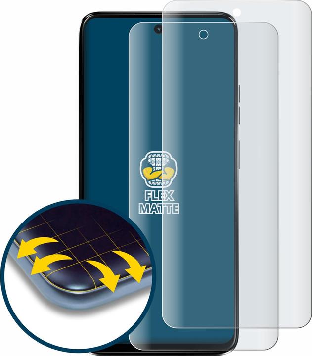 Produktbild BROTECT Fullscreen Schutzfolie Displayschutz Folie Matt Entspiegelungsfolie (2 Stück, Motorola Moto G34)