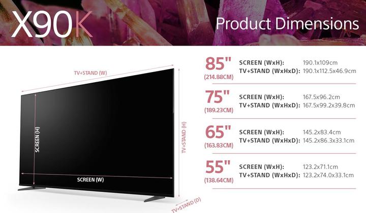 Produktbild Sony XR-85X90K (85", X90K, LCD, 4K, 2022)