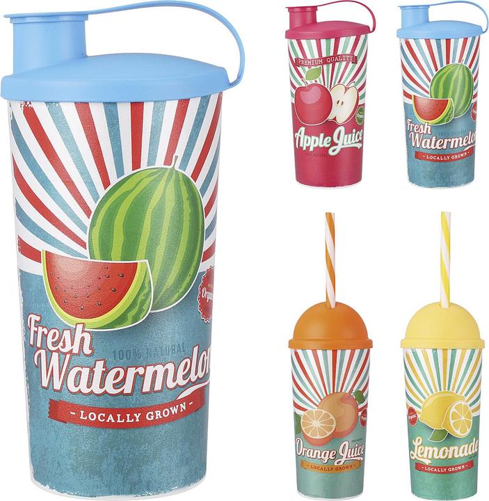Produktbild Trinkbecher m.Strohhalm Frucht