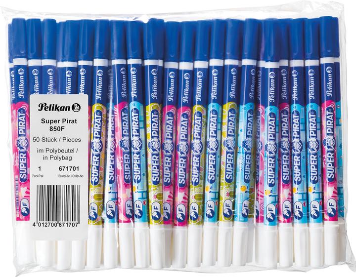 Produktbild Pelikan Tintenlöscher Super Pirat (Weiss, Gemischte Farben, Blau, 50 x)