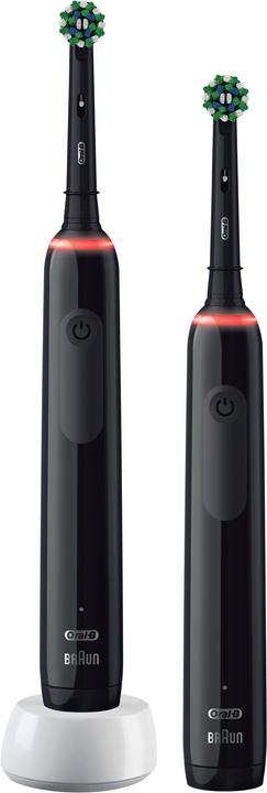 Oral-B Pro 3 - 3900 - Black Electric Toothbrushes Duo Pack (Oscillating toothbrush)