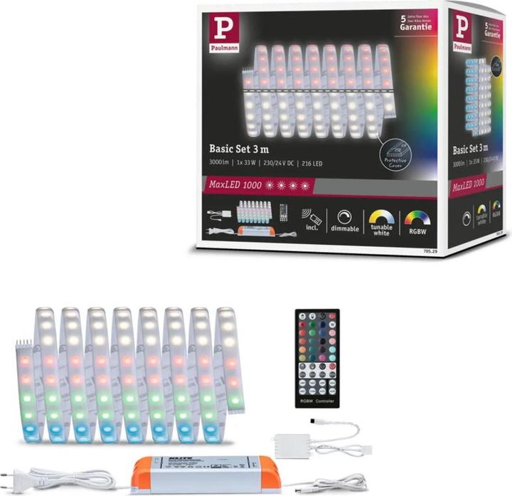 Immagine prodotto Paulmann Set di strisce MaxLED 1000 (Bianco, 300 cm, Interno)