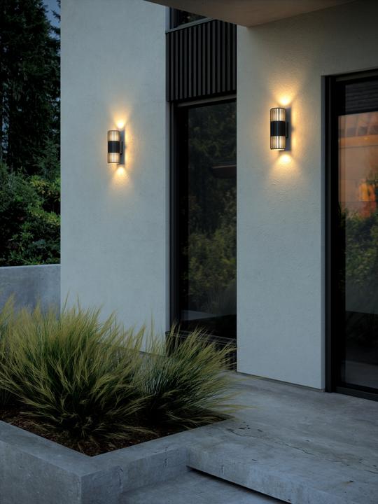 Actual product image Nordlux ALUDRA Double wall light (E27, IP54)