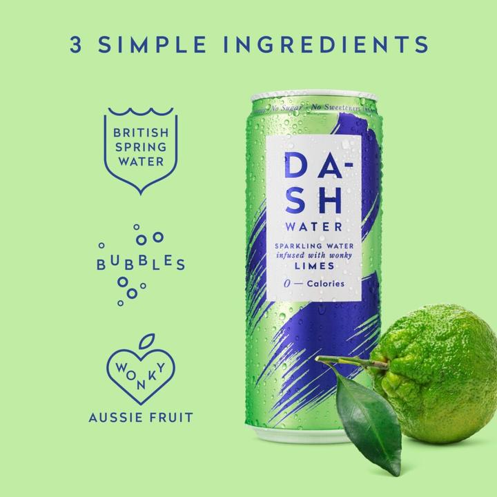 Produktbild Dash Water Limette (12 x 33 cl)