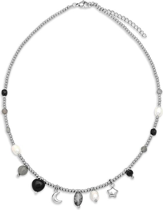 Produktbild Leyda Halskette Charms Edelstahl (Edelstahl, Stein)