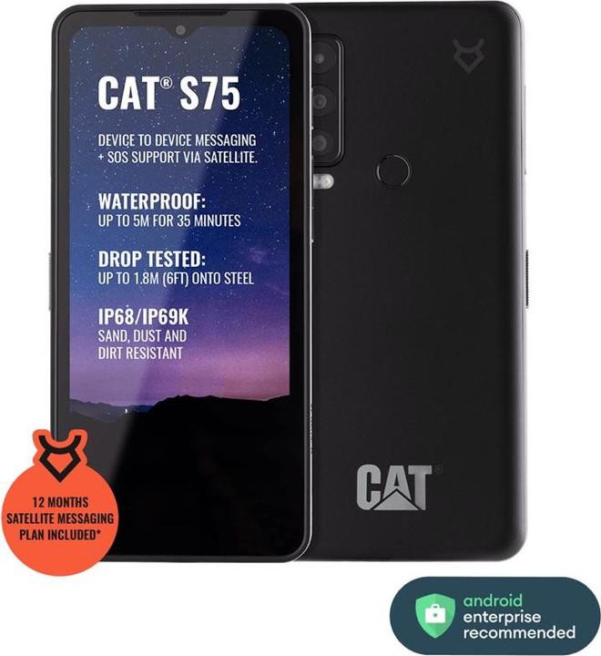 Productafbeelding Cat S75 (128 GB, Black, 6.58", Dubbele SIM, 50 Mpx, 5G)