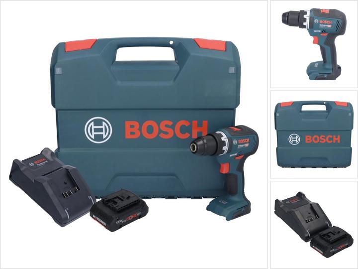 Actual product image Bosch Professional Bosch GSR 18V-55 Professional cordless drill driver 18 V 55 Nm brushless + 1x ProCORE rechargeable (Rechargeable battery operated)
