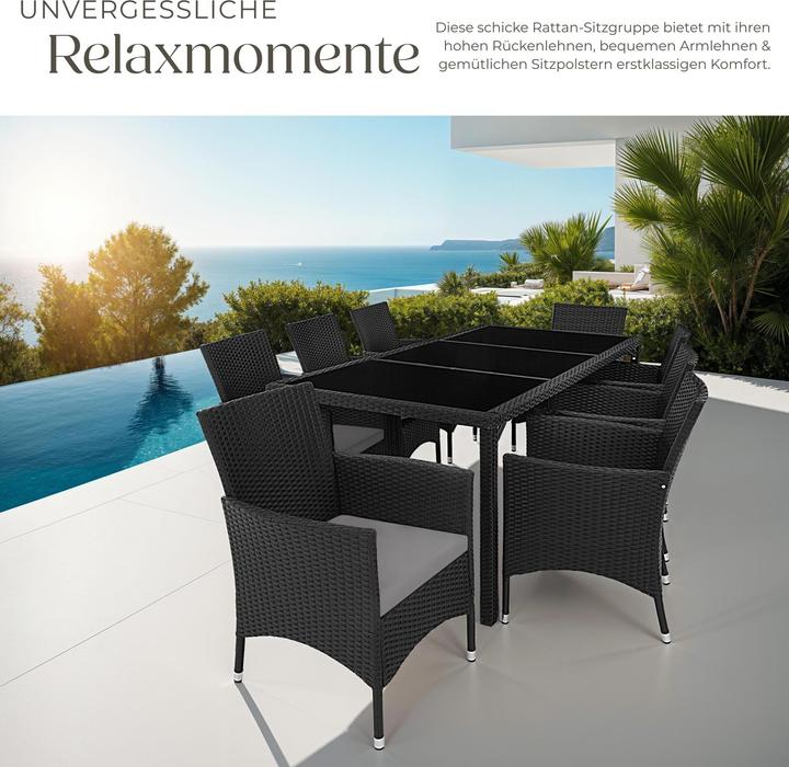 Image du produit tectake Salon en rotin Valencia