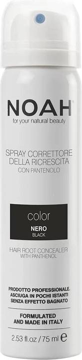 Pure Pure NOAH Hair Root Concealer with Vitamin B5 Black 75ml - Made in Italy - Cruelty Free, No SLS or Parabe