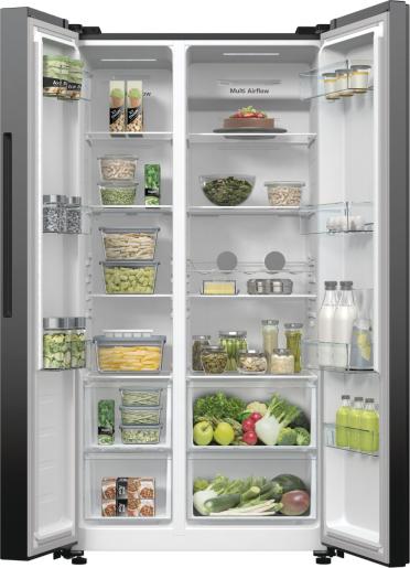 Image du produit Hisense RS711N4AFE - Americaanse Koelkast - Zwart (550 l)