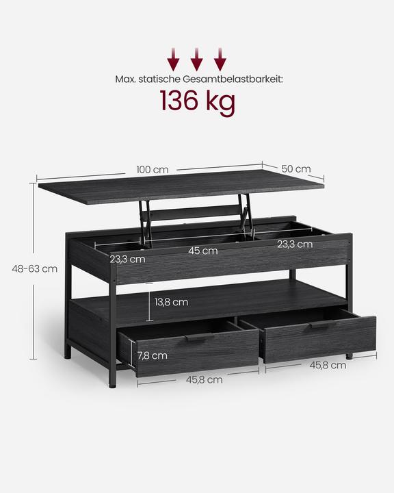 Actual product image Vasagle Leon (100 x 50 x 48 cm)