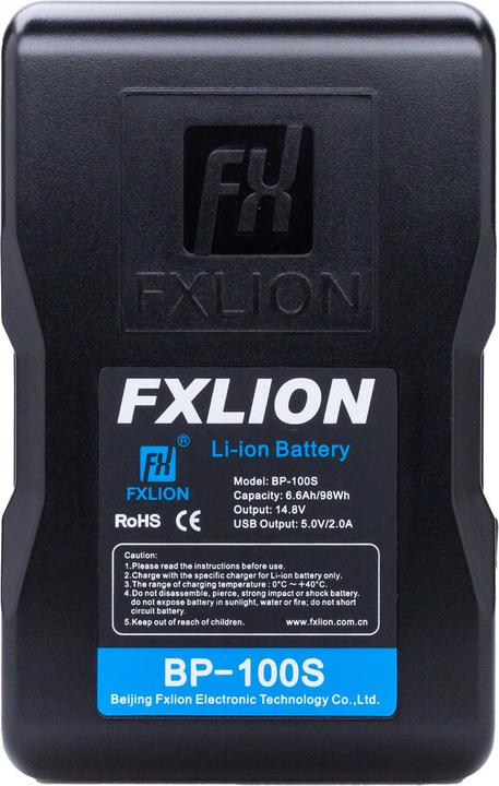 Immagine prodotto Fxlion Cool Black BP-100S, V-Mount (Accumulatore di carica elettrica)