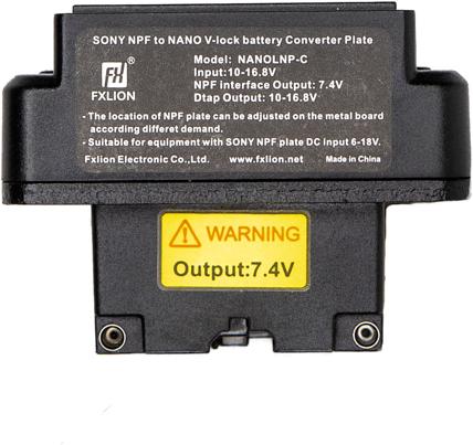 Produktbild Fxlion Nano V-Mount zu NP-F Platte (7.4V) (Diverses Video Zubehör)