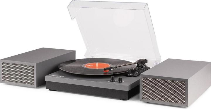 Produktbild Fenton Platenspeler met Bluetooth en Speakers - RP165G - Incl. Naald - Aluminium / zilver (Vollautomatisch)