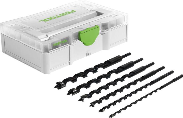 Actual product image Festool Schlangenbohrer-Set SYS3 S 76-SB CE-SORT/6 (6, 8, 10, 12, 14, 16 millimetres)