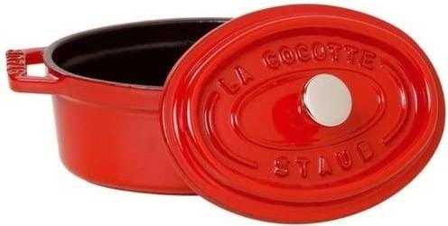 Immagine prodotto Staub Tostapane ovale rosso ciliegia (29 cm, Pirofila + casseruola, Ghisa)
