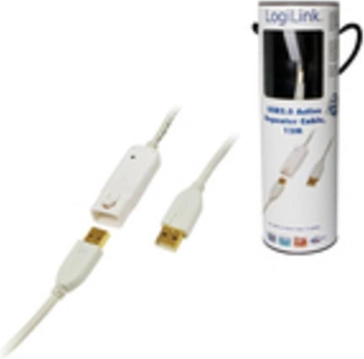 Actual product image LogiLink USB 2.0 extension cable (12 m, USB 2.0, 2.50 W)