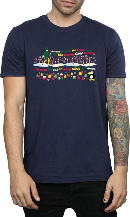 Image du produit Elf - T-shirt CANDY CANE FOREST - Homme (M)