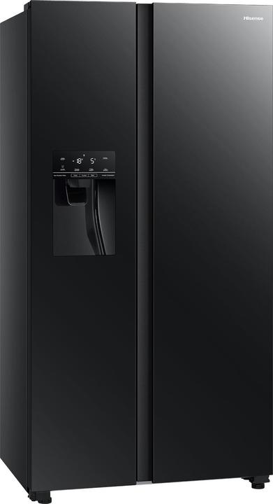 Hisense RS694N4GBE Side-by-Side Kühlkombination Freistehend 562 l E Schwarz (562 l)