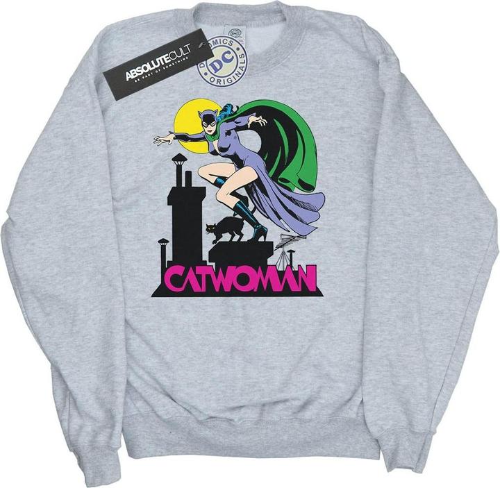Actual product image Girls Catwoman Text Logo Sweatshirt (140, 146)