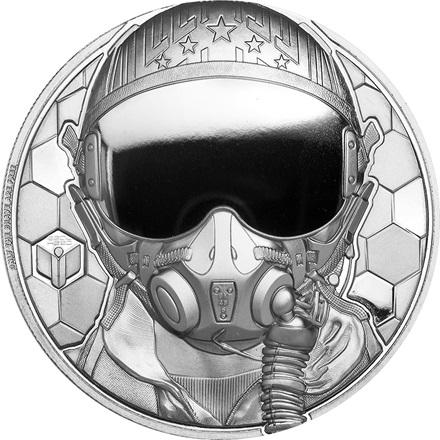 CIT Coin Invest Platin Real Heroes - Fighter Pilot 1 oz (999.50, 2020)